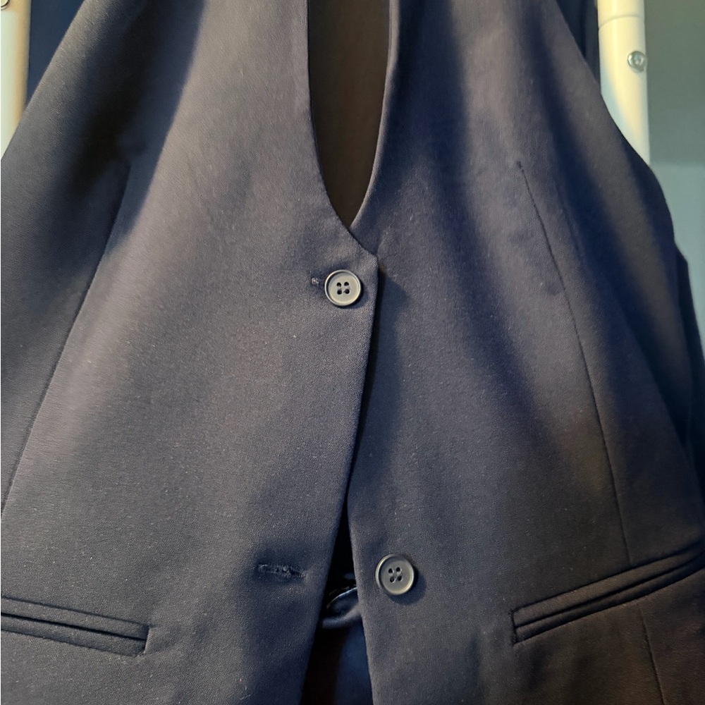 Women’s Navy Blazer Vest